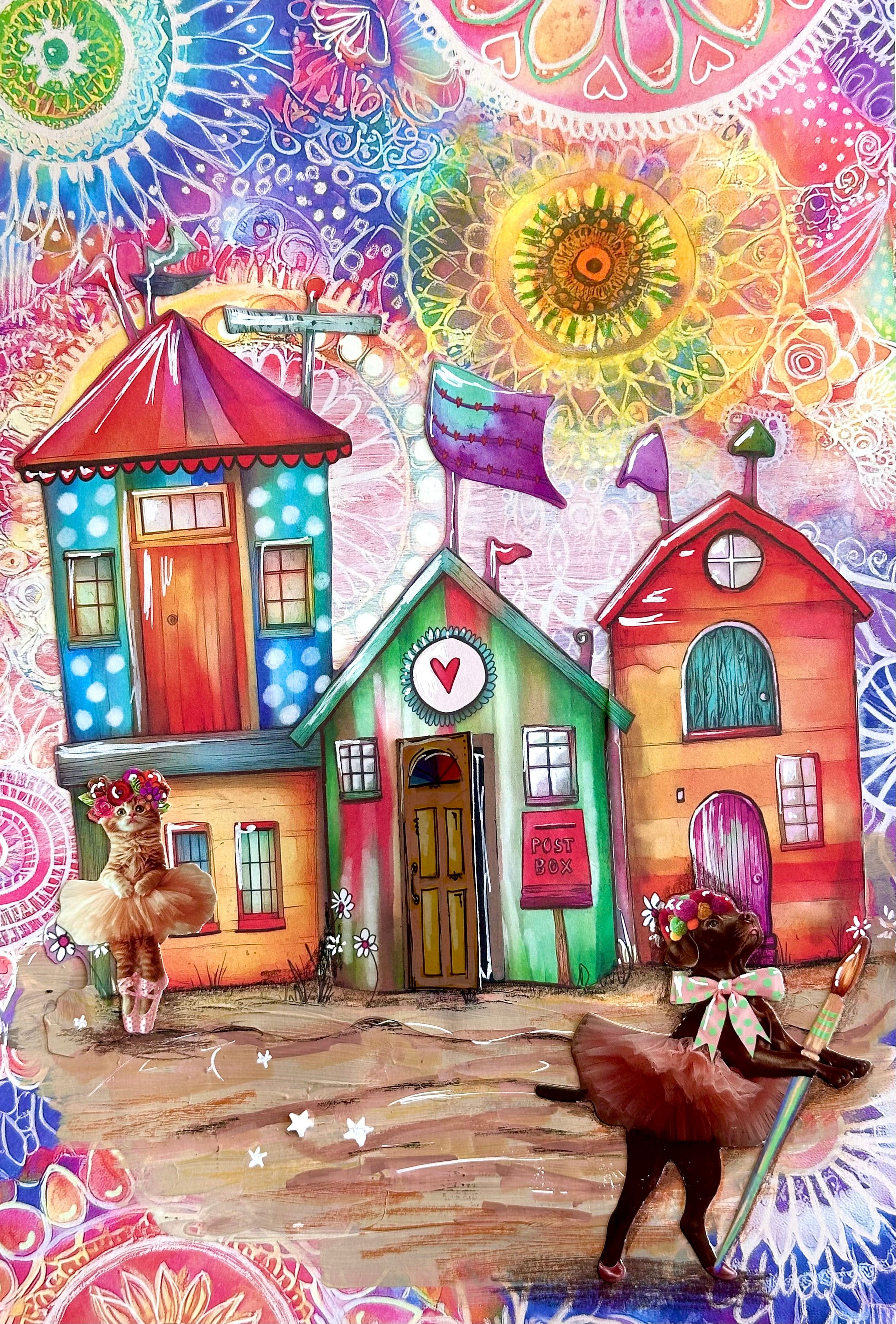 ABM Design Paper Pad Multicolor Madness Art by Marlene 20 Sheets
