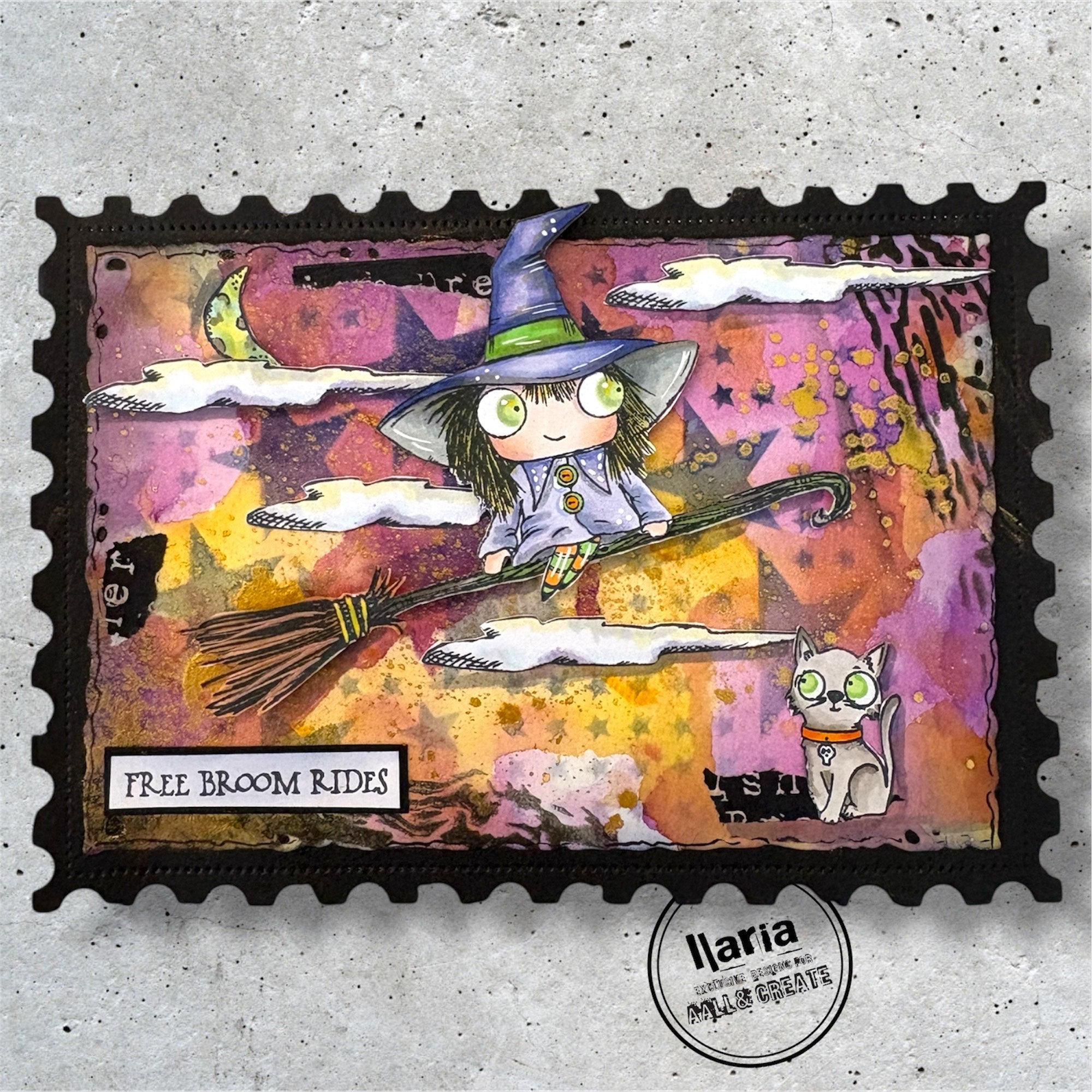 AALL and Create - A7 Stamp Set - Free Broom Rides