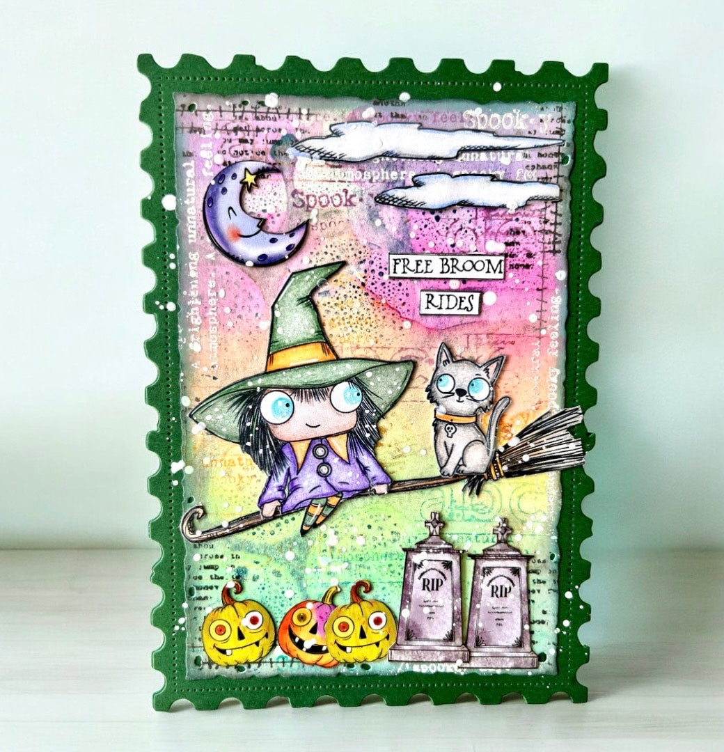 AALL and Create - A7 Stamp Set - Free Broom Rides