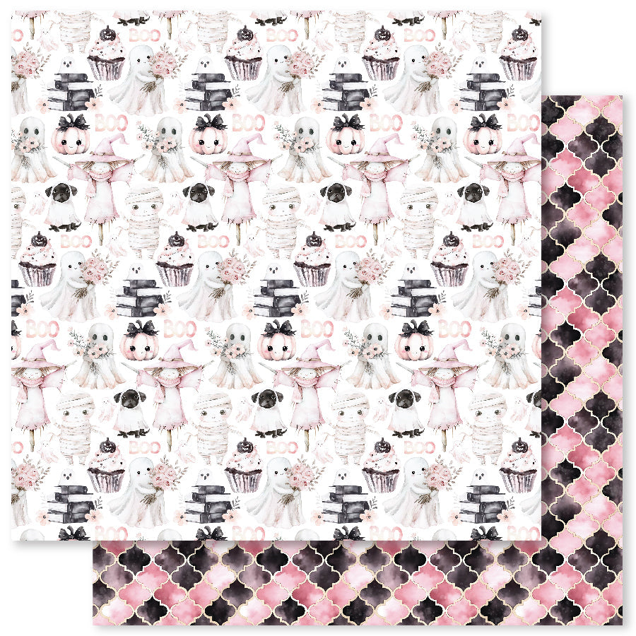 Pink Halloween 12x12 Paper Collection 32796