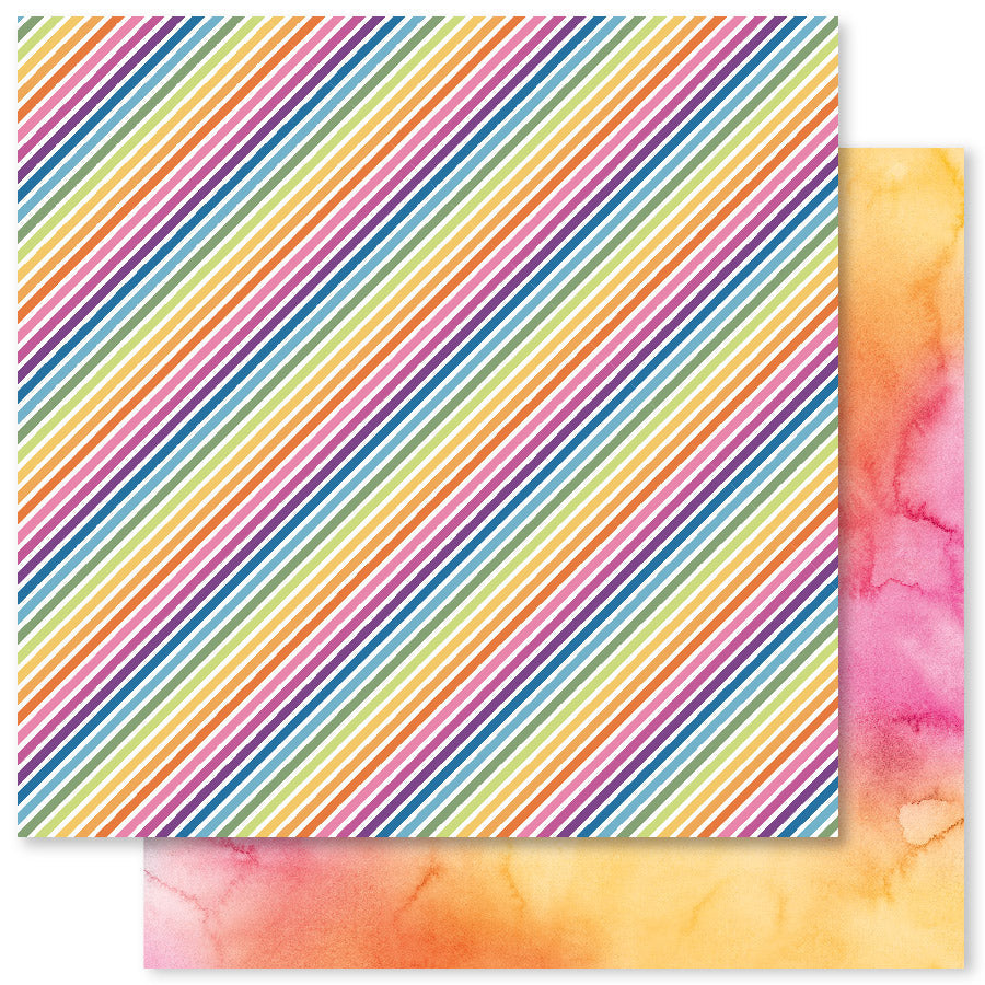 Rainbow Twirl D 12x12 Paper (12pc Bulk Pack) 30441