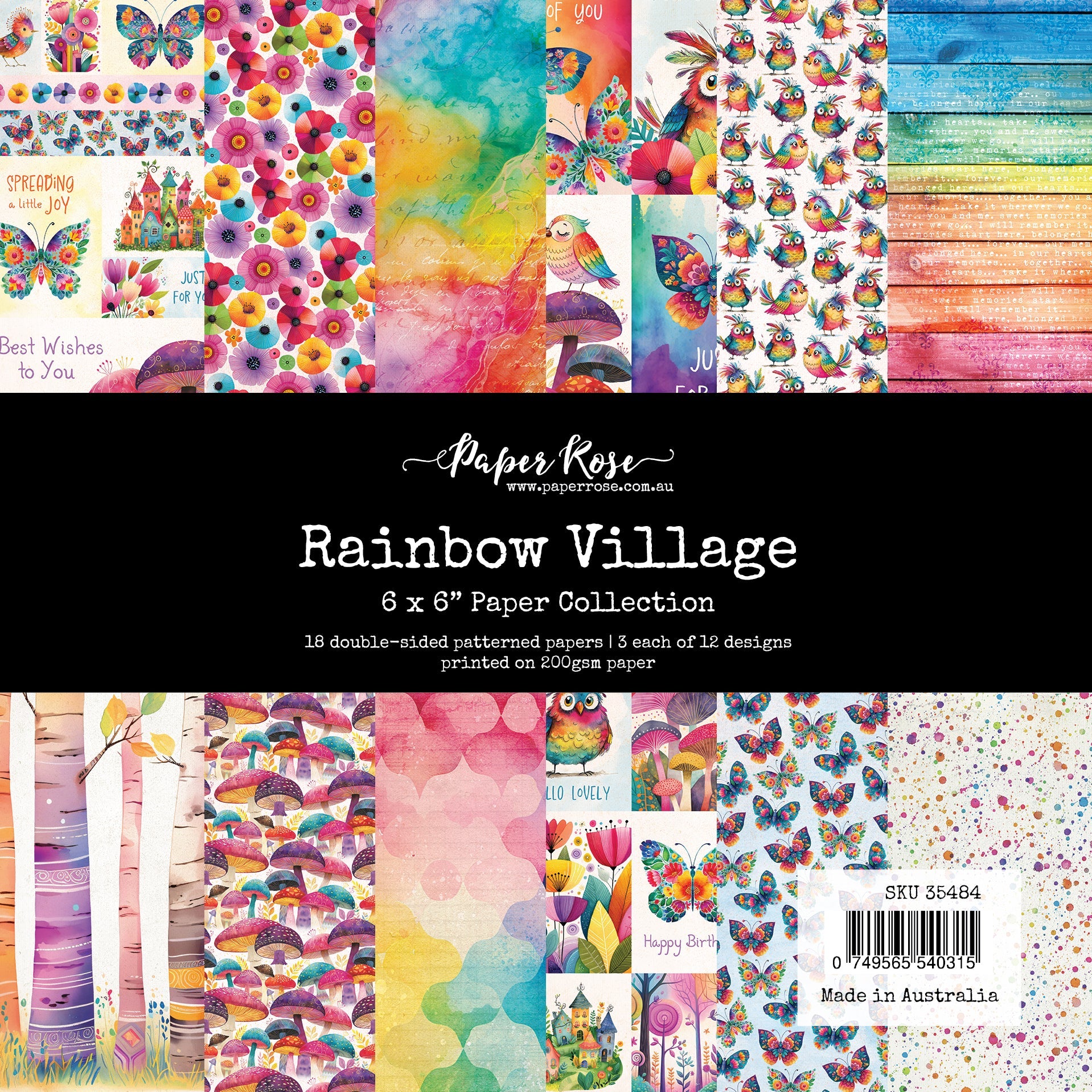 Rainbow Village 6x6 Paper Collection 35484