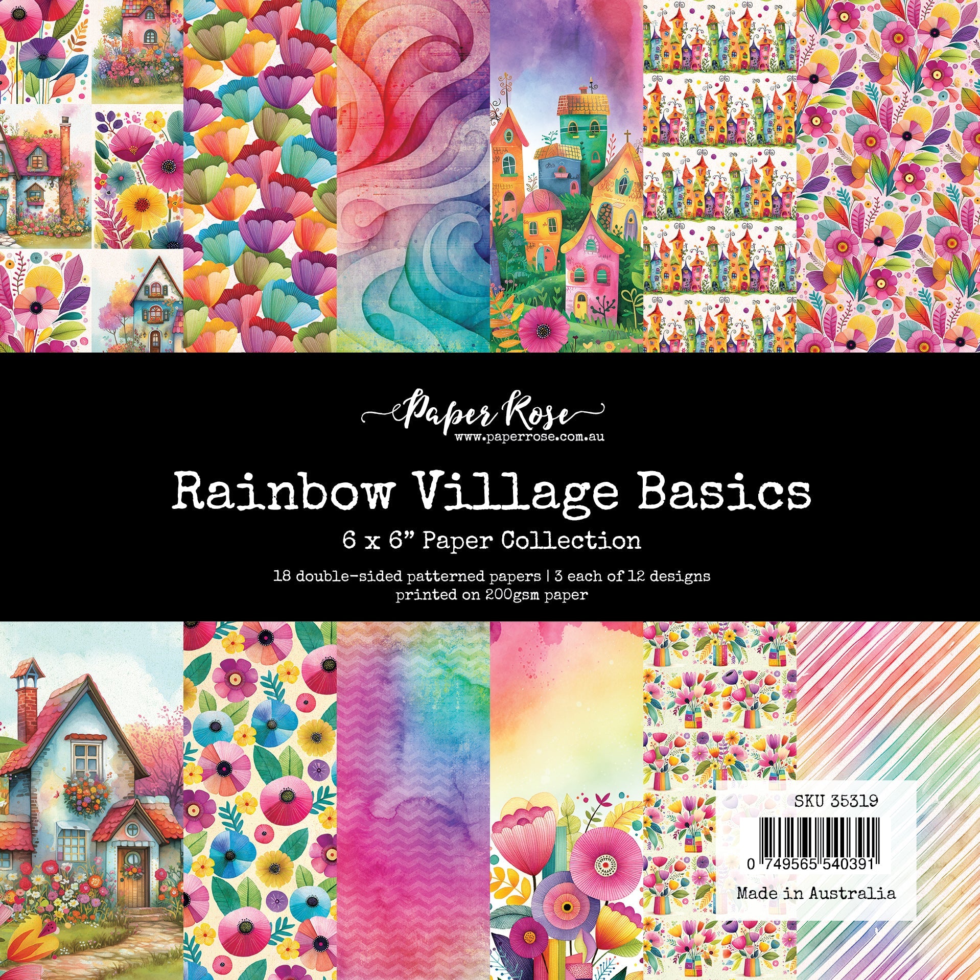 Rainbow Village Basics 6x6 Paper Collection 35319
