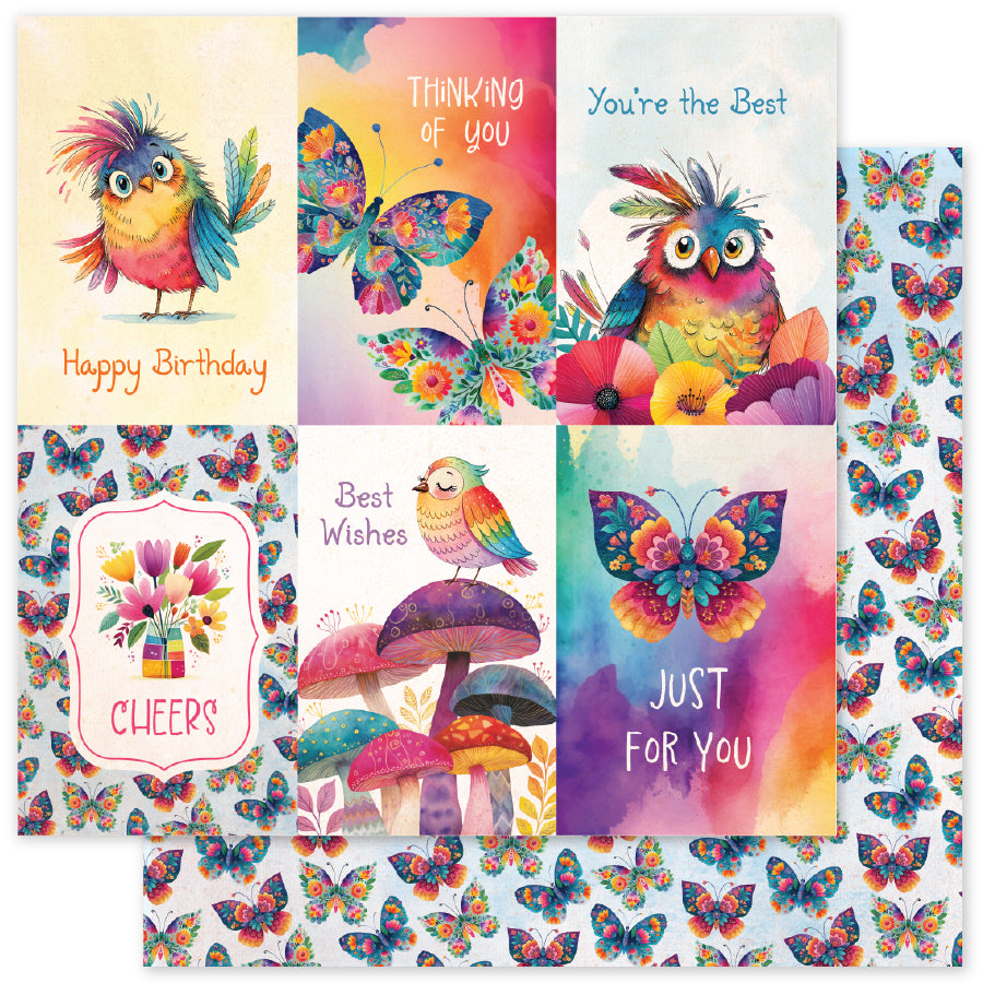 Rainbow Village F 12x12 Paper (12 pc Bulk Pack) 35316