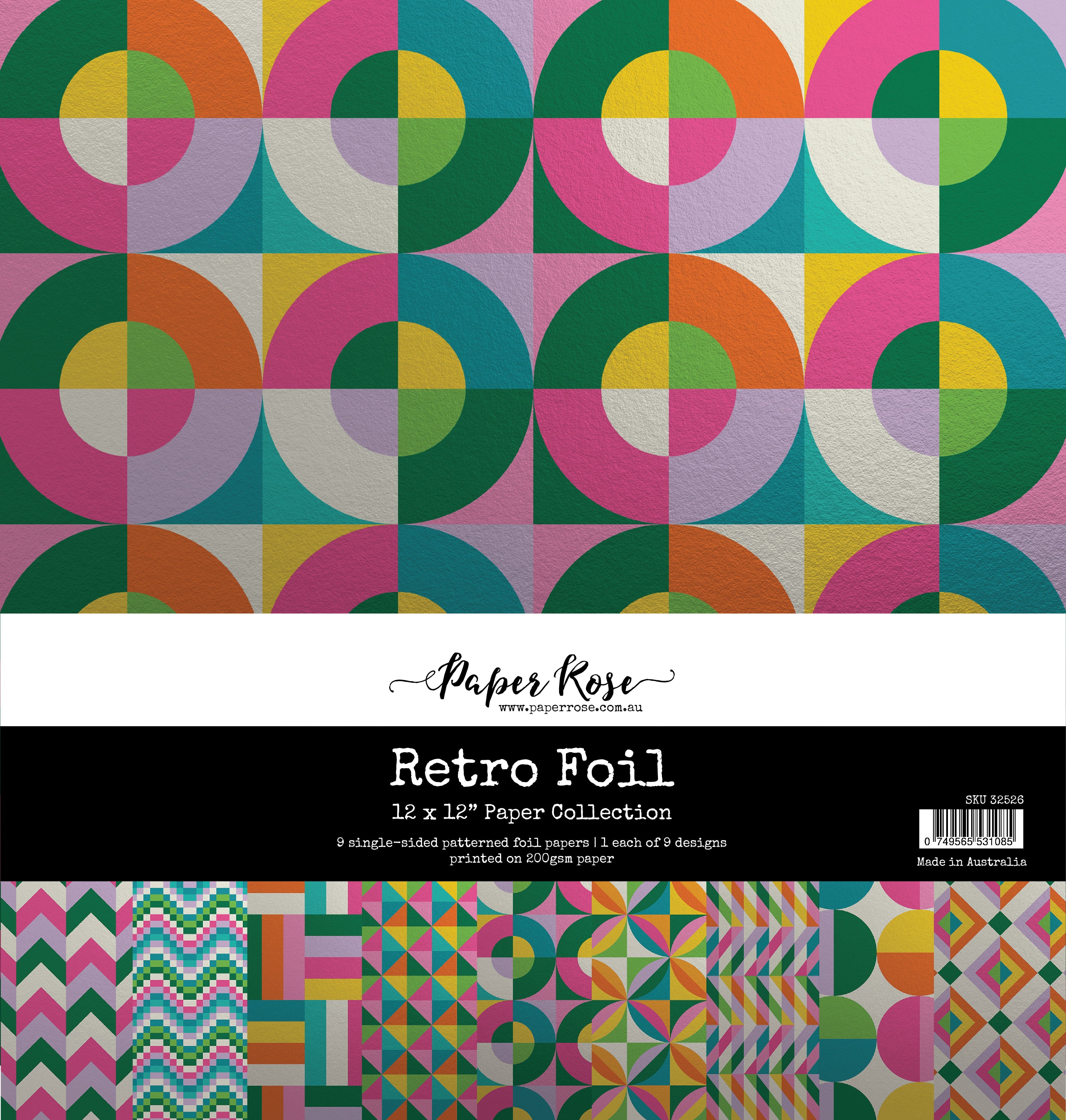 Retro Foil 12x12 Paper Collection 32526