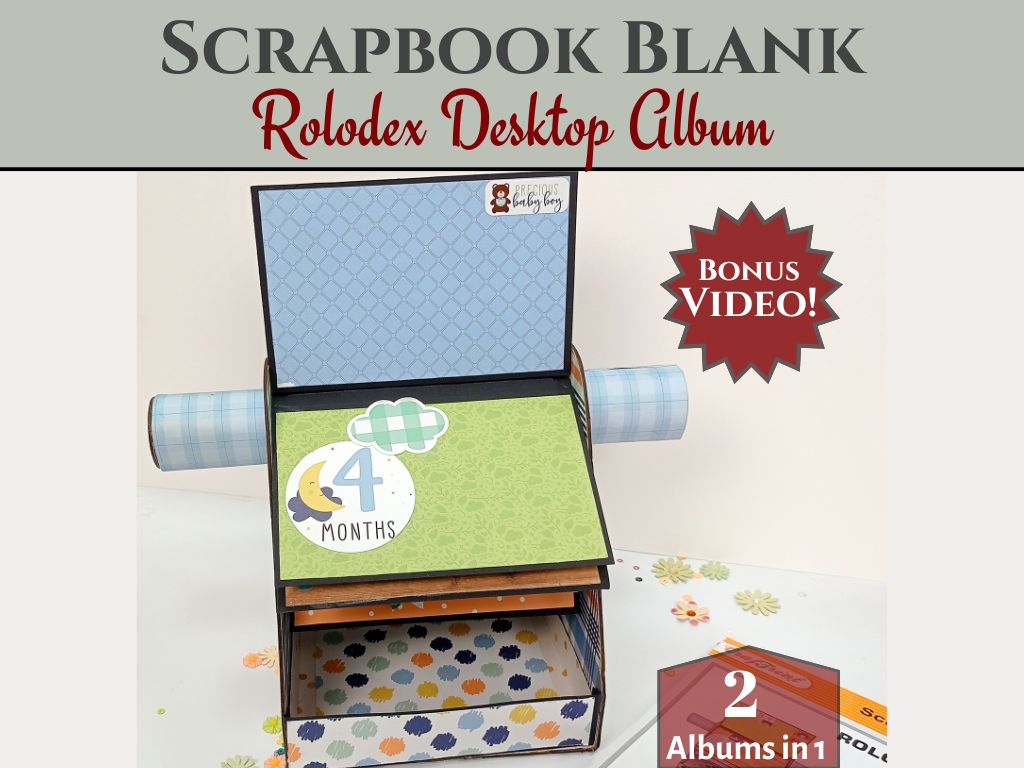 CrafTreat Scrapbook Blanks - Rolodex - Kraft Color