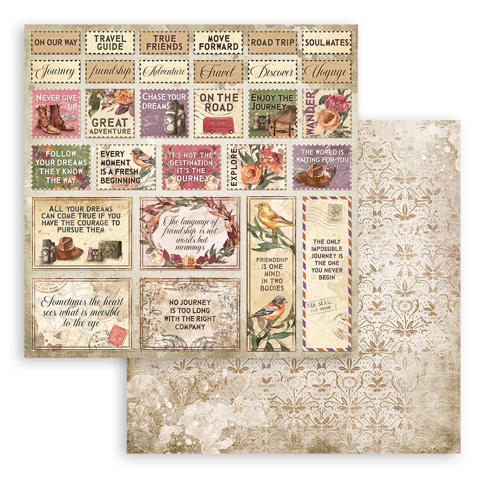 12”x12” (30.5x30.5cm) Paper Pad 10 Double Sided Printed Sheets - Our Way