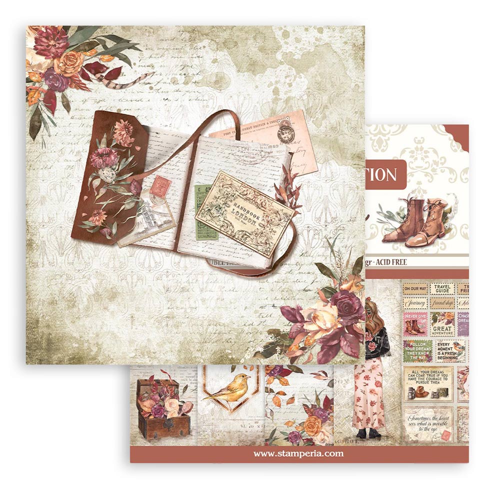 12”x12” (30.5x30.5cm) Paper Pad 10 Double Sided Printed Sheets - Our Way