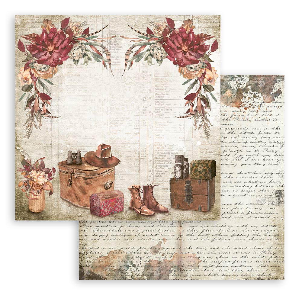 12”x12” (30.5x30.5cm) Paper Pad 10 Double Sided Printed Sheets - Our Way