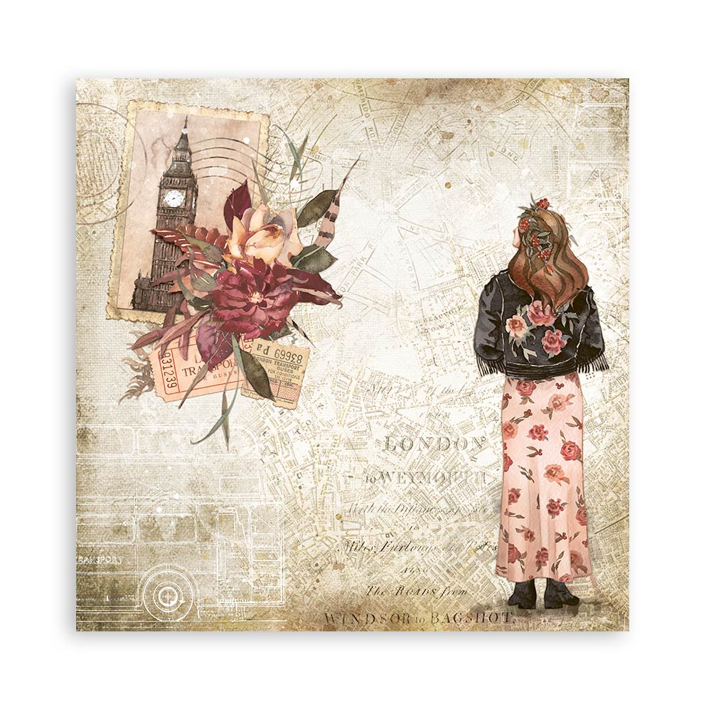 12”x12” (30.5x30.5cm) Paper Pad 10 Double Sided Printed Sheets - Our Way