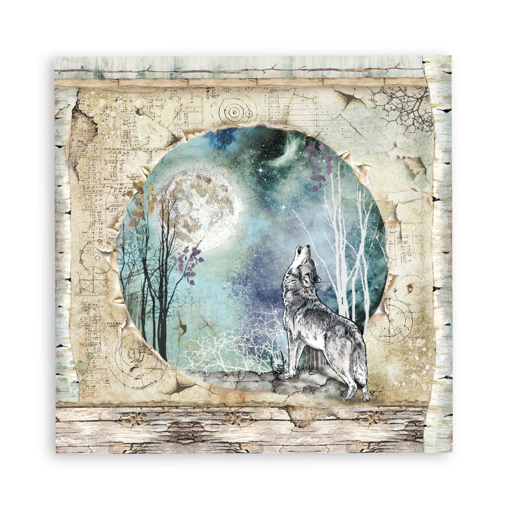 12”x12” (30.5x30.5 cm) Paper Pad 10 Double Sided Printed Sheets - Cosmos Infinity