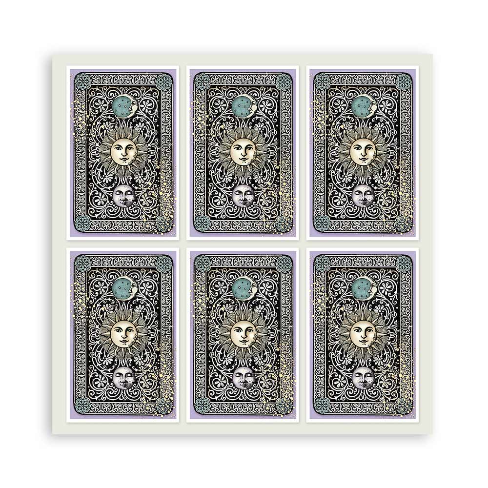 12”x12” (30.5x30.5 cm) Paper Pad 10 Double Sided Printed Sheets - Cosmos Infinity