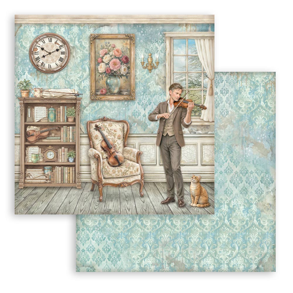Scrapbooking Printed Pad For Art And Craft 10 Sheets cm 30.5x30.5 (12"x12") - Symphony