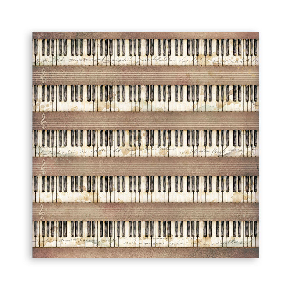 Scrapbooking Printed Pad For Art And Craft 10 Sheets cm 30.5x30.5 (12"x12") Backgrounds - Symphony