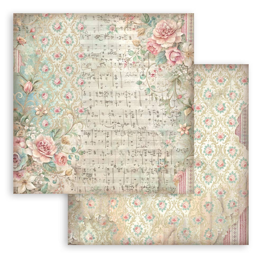 Scrapbooking Printed Pad For Art And Craft 10 Sheets cm 30.5x30.5 (12"x12") Backgrounds - Symphony