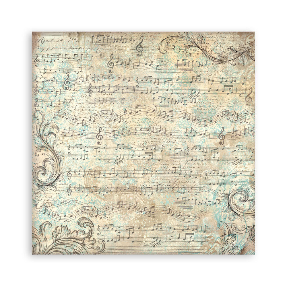 Scrapbooking Printed Pad For Art And Craft 10 Sheets cm 30.5x30.5 (12"x12") Backgrounds - Symphony