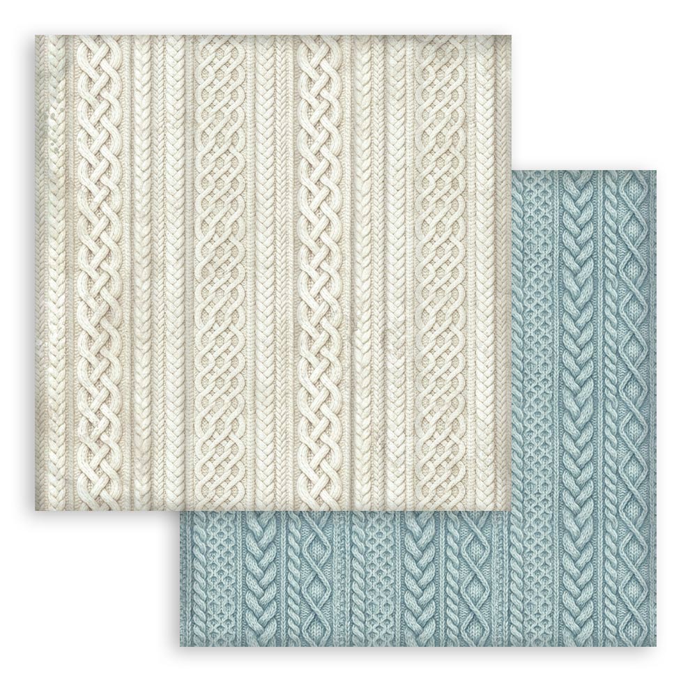Scrapbooking Printed Pad For Art And Craft 10 Sheets cm 30.5x30.5 (12"x12") Backgrounds - White Christmas