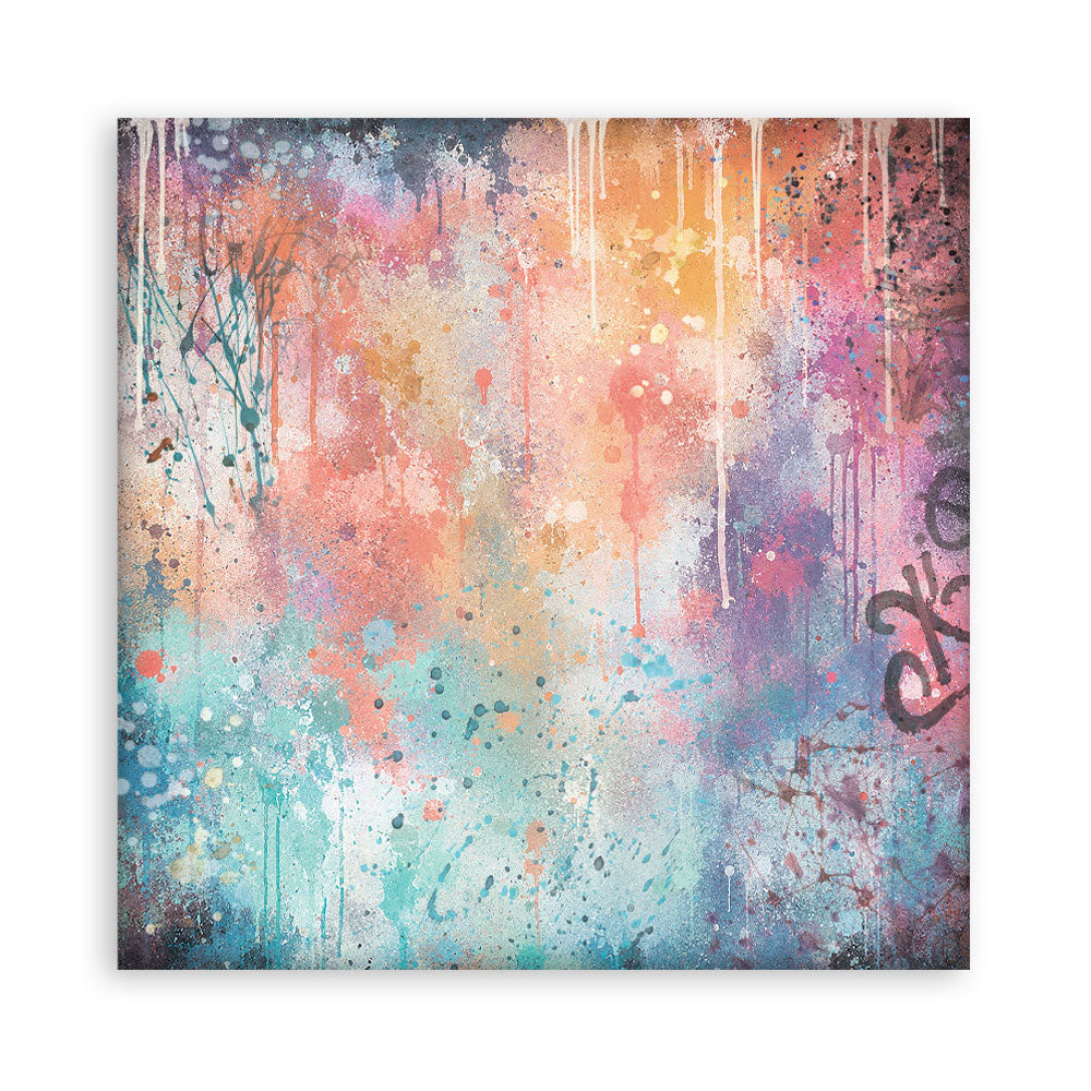 12”x12” (30.5x30.5 cm) Paper Pad 10 Double Sided Printed Backgrounds Sheets - Furry Friends 2