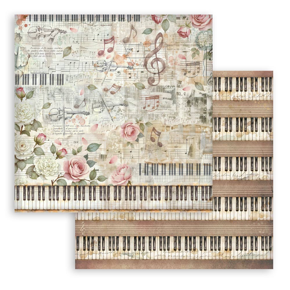 Scrapbooking Printed Pad For Art And Craft 10 Sheets cm 20.3x20.3 (8"x8") Backgrounds Symphony