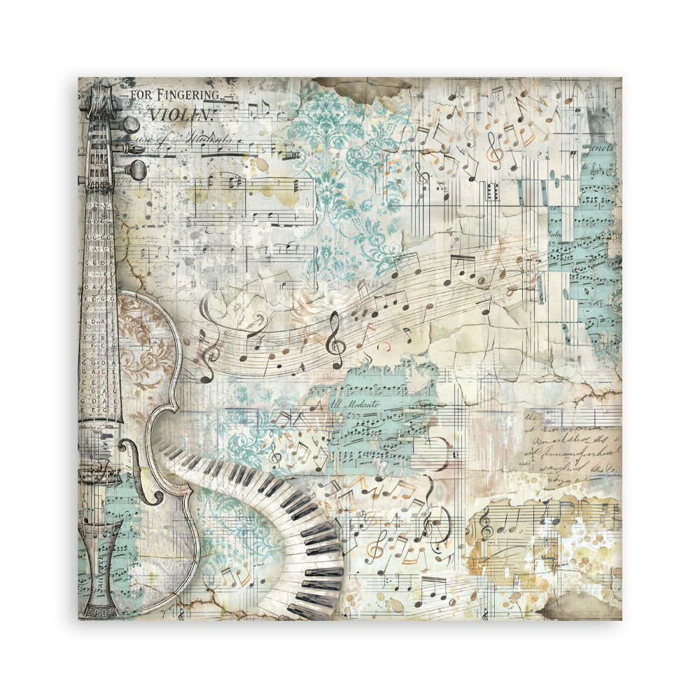 Scrapbooking Printed Pad For Art And Craft 10 Sheets cm 20.3x20.3 (8"x8") Backgrounds Symphony