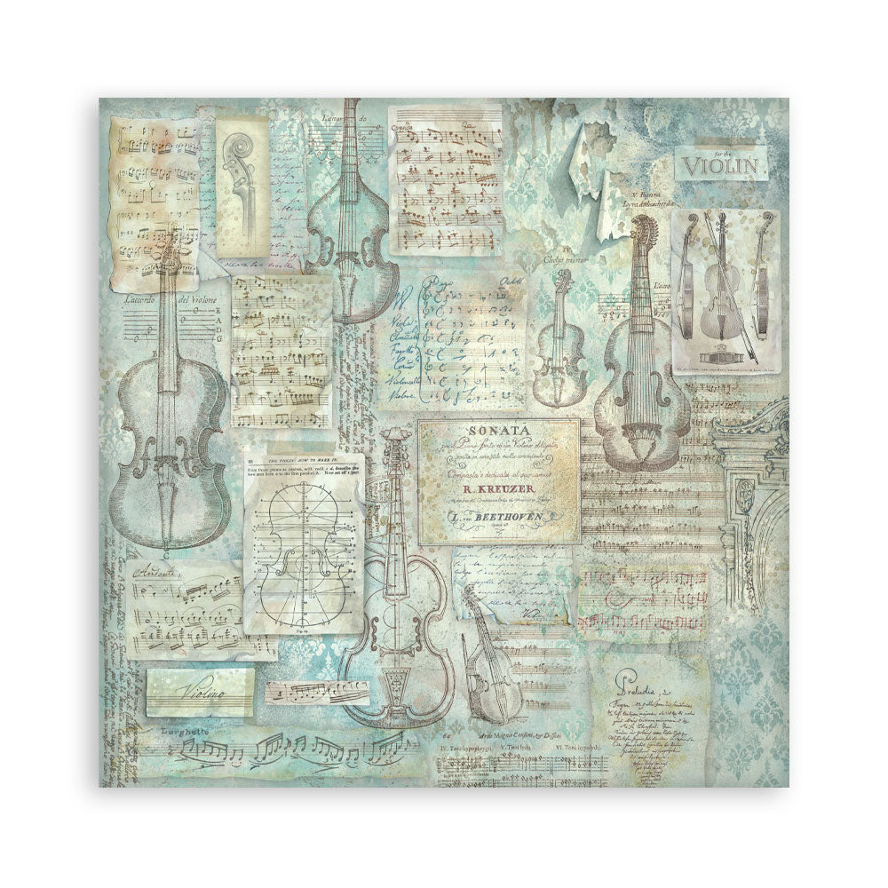 Scrapbooking Printed Pad For Art And Craft 10 Sheets cm 20.3x20.3 (8"x8") Backgrounds Symphony