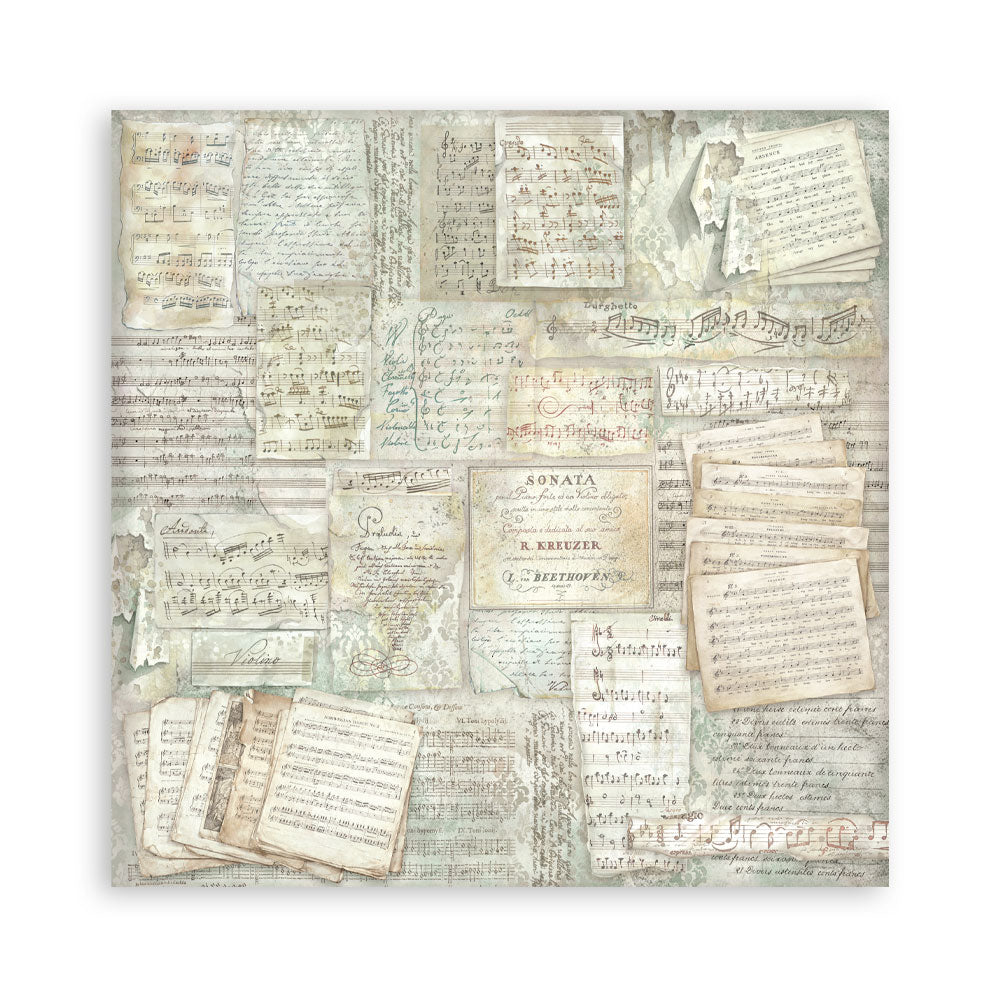 Scrapbooking Printed Pad For Art And Craft 10 Sheets cm 20.3x20.3 (8"x8") Backgrounds Symphony