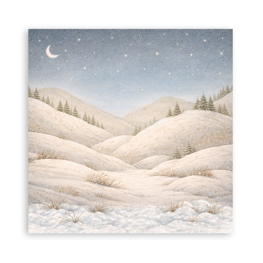 Scrapbooking Printed Pad For Art And Craft 10 Sheets cm 20.3x20.3 (8"x8") - Silent Night