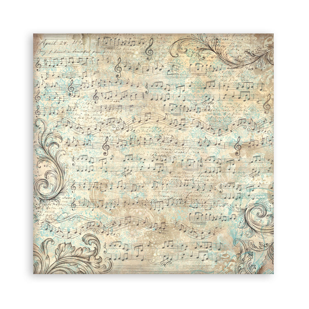 Scrapbooking Printed Pad For Art And Craft 22 Sheets cm 20.3x20.3 (8"x8") Single Face Symphony