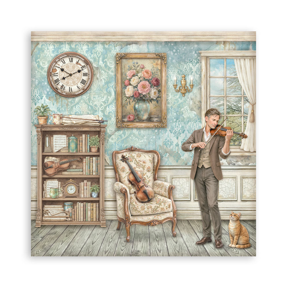 Scrapbooking Printed Pad For Art And Craft 22 Sheets cm 20.3x20.3 (8"x8") Single Face Symphony