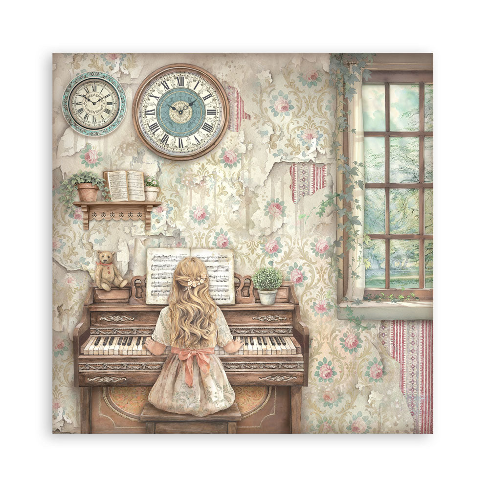 Scrapbooking Printed Pad For Art And Craft 22 Sheets cm 20.3x20.3 (8"x8") Single Face Symphony