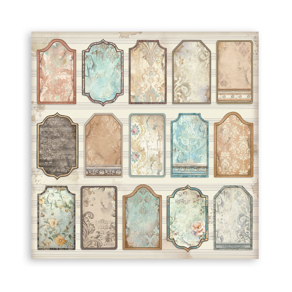 Scrapbooking Printed Pad For Art And Craft 22 Sheets cm 30.5x30.5 (12"x12") Single Face - Symphony