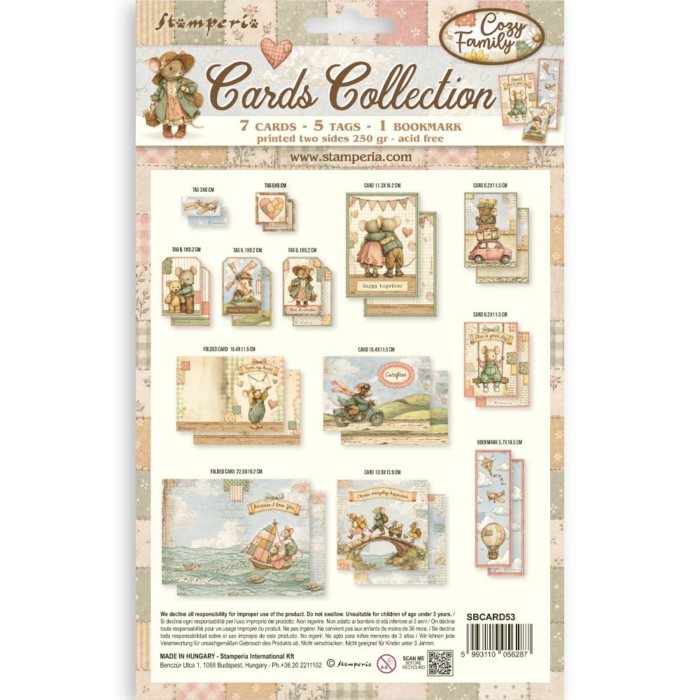 Printed Art Cards Collection - Cozy Family