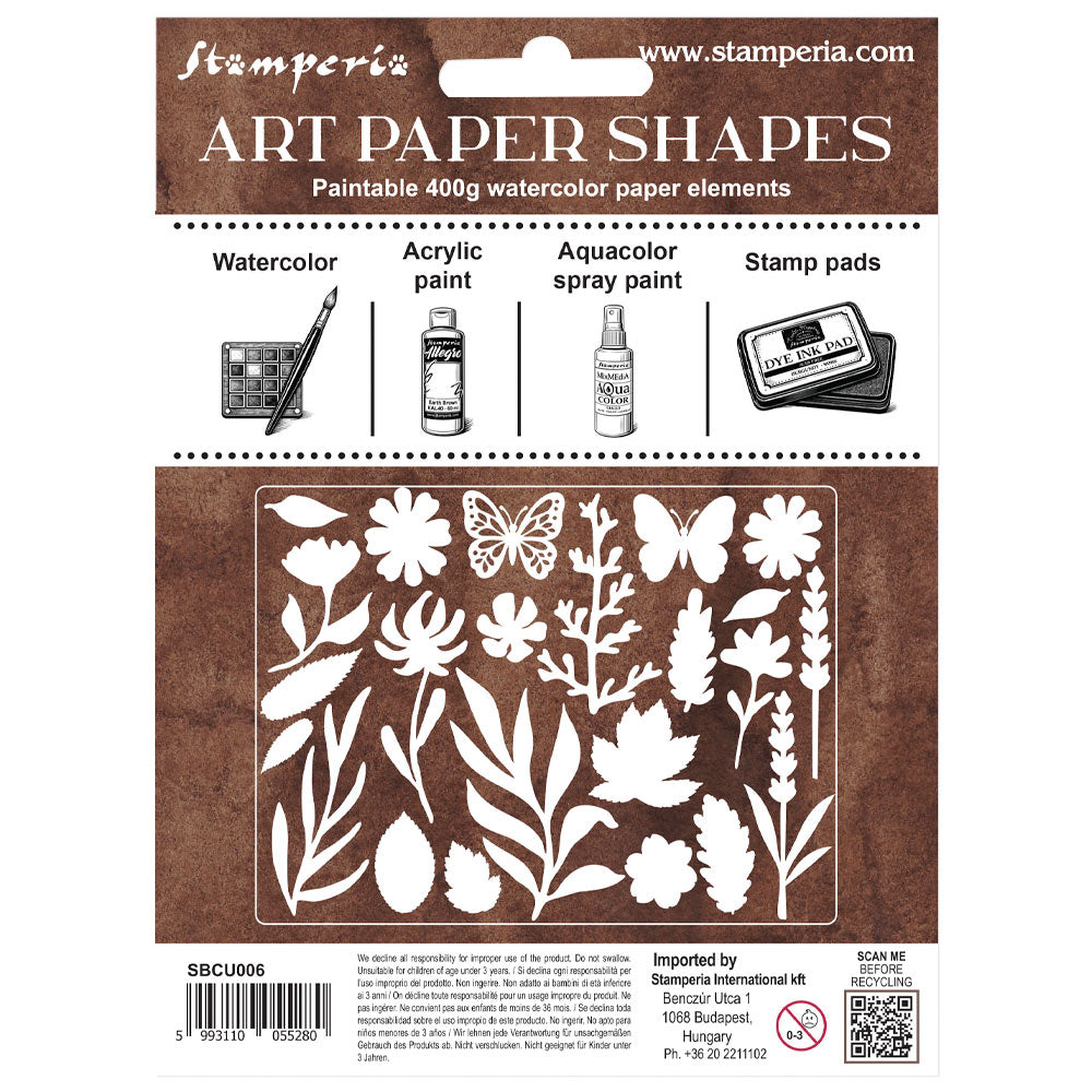 Art Paper Shapes Laser Cut - Flowers And Poems