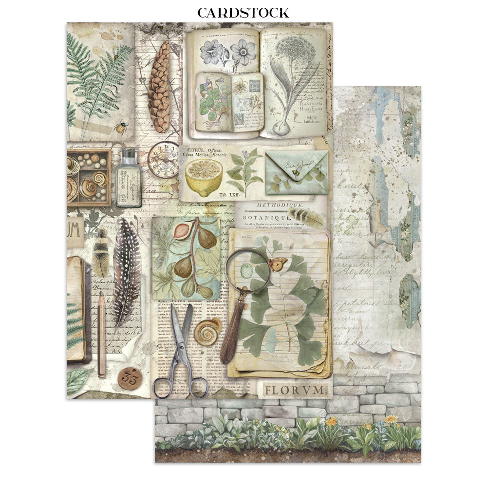 Printed Art Junk Journal: Stickers, Cut-Outs, Backgrounds For Art And Craft - Herbarium Silvae
