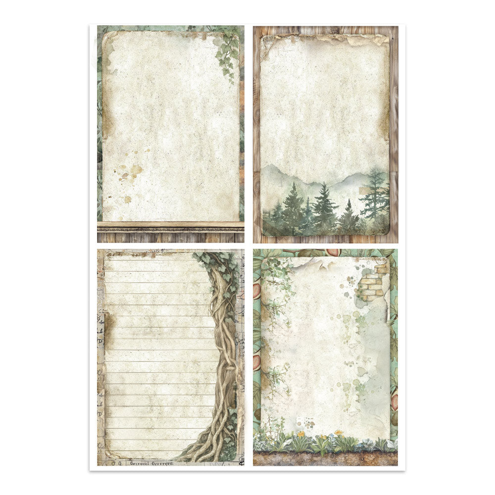 Printed Art Junk Journal: Stickers, Cut-Outs, Backgrounds For Art And Craft - Herbarium Silvae