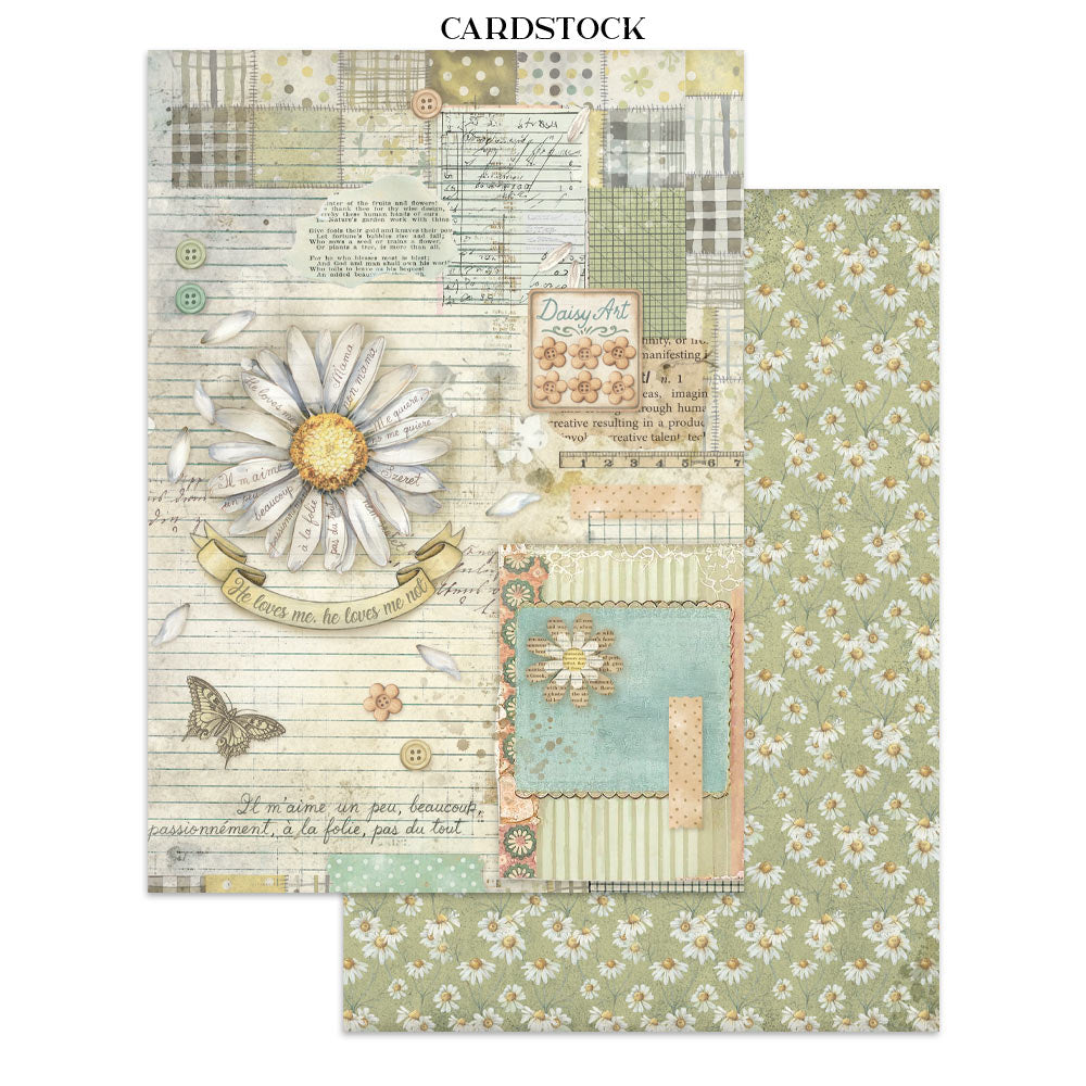 Printed Art Junk Journal: Stickers, Cut-Outs, Backgrounds For Art And Craft - Daisy Art
