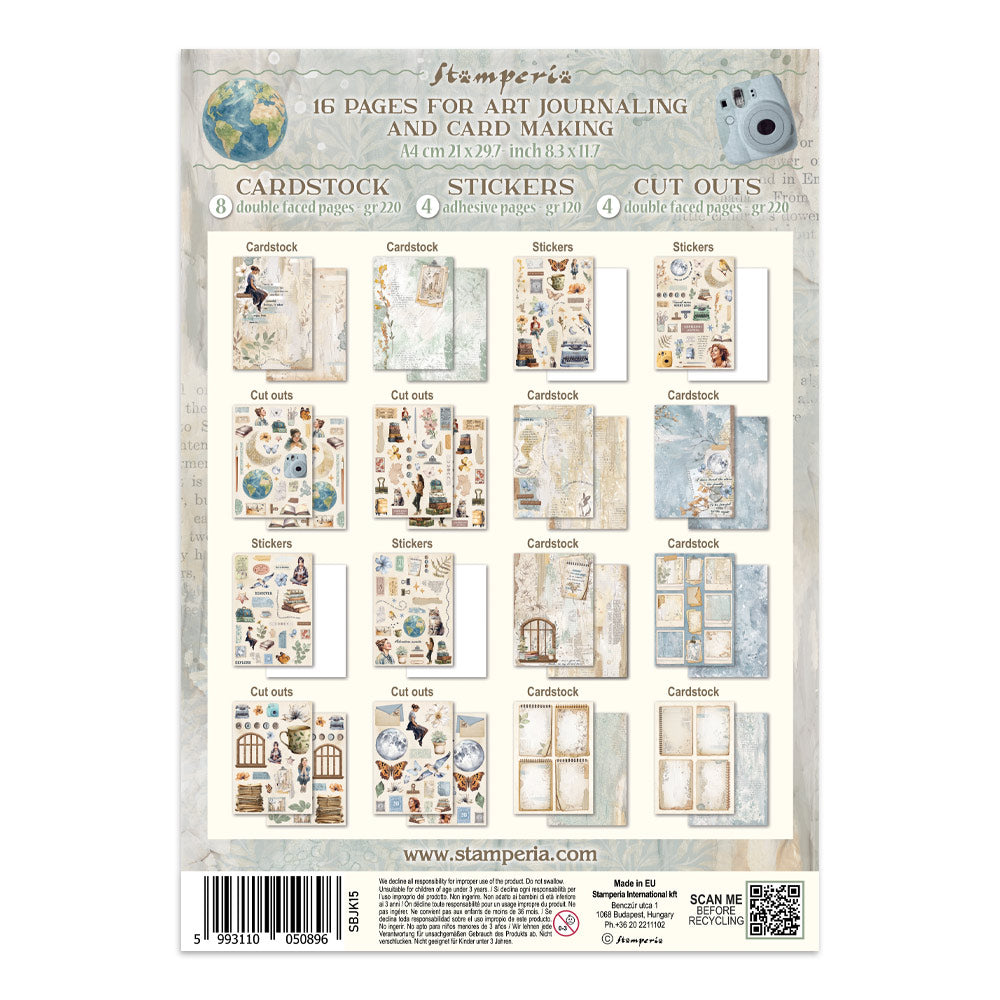 Printed Art Junk Journal: Stickers, Cut-Outs, Backgrounds For Art And Craft - Secret Diary