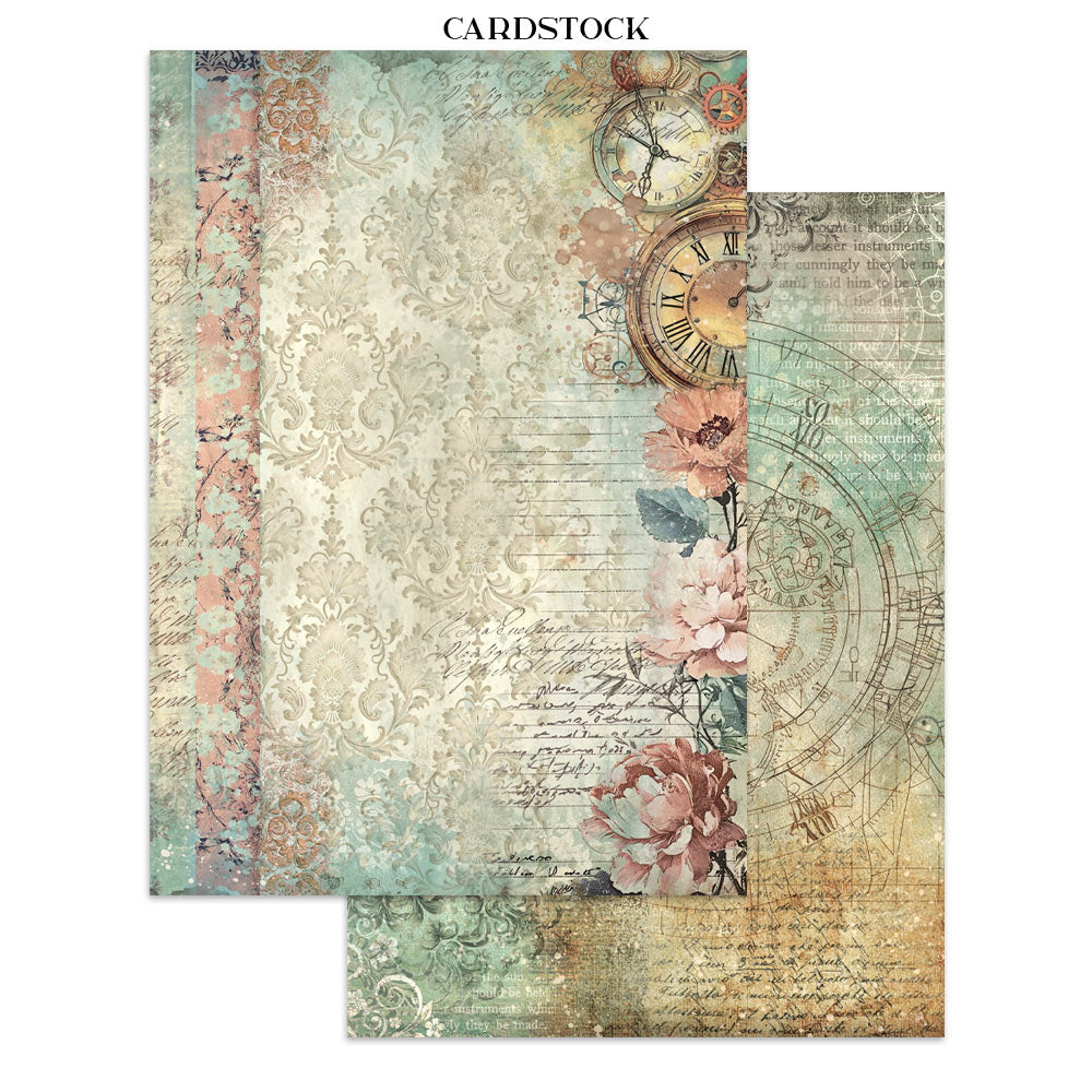 Printed Art Junk Journal: Stickers, Cut-Outs, Backgrounds For Art And Craft - Gardens Of Time