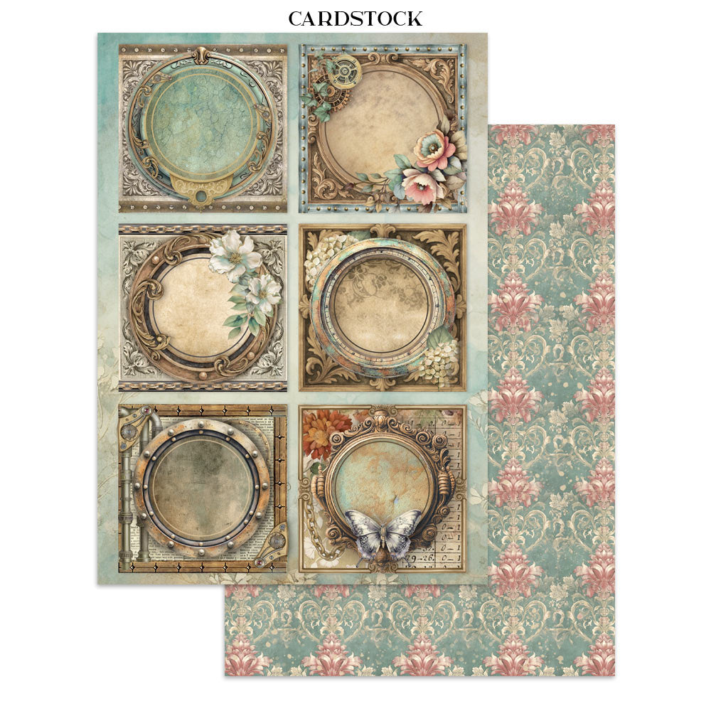 Printed Art Junk Journal: Stickers, Cut-Outs, Backgrounds For Art And Craft - Gardens Of Time