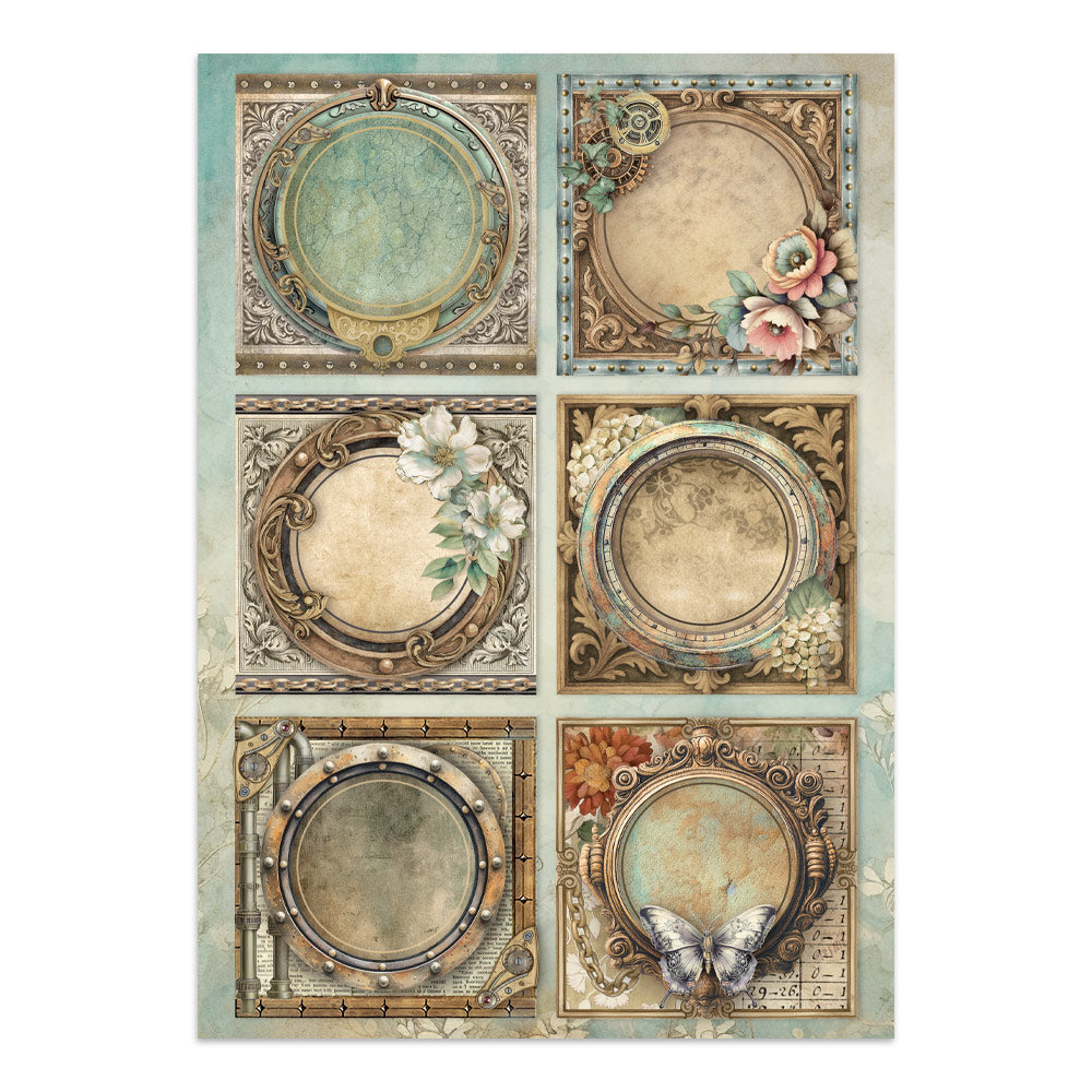 Printed Art Junk Journal: Stickers, Cut-Outs, Backgrounds For Art And Craft - Gardens Of Time