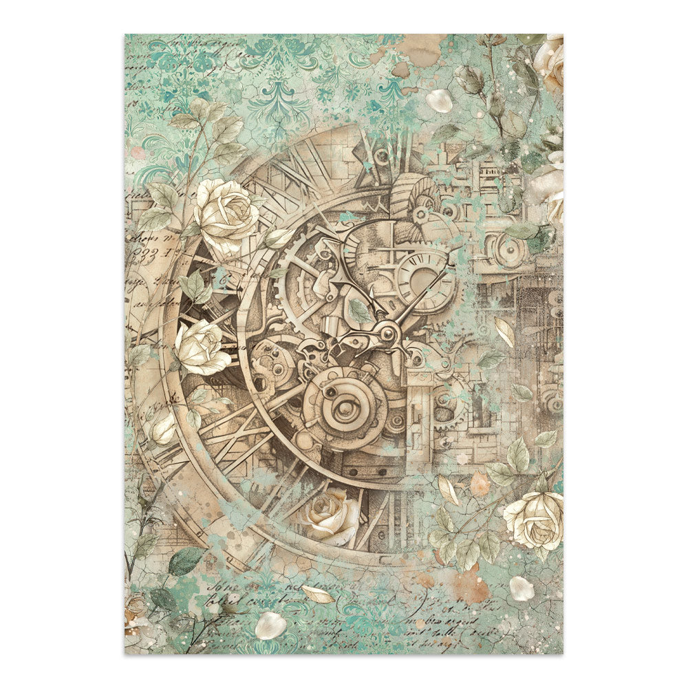 Printed Art Junk Journal: Stickers, Cut-Outs, Backgrounds For Art And Craft - Gardens Of Time