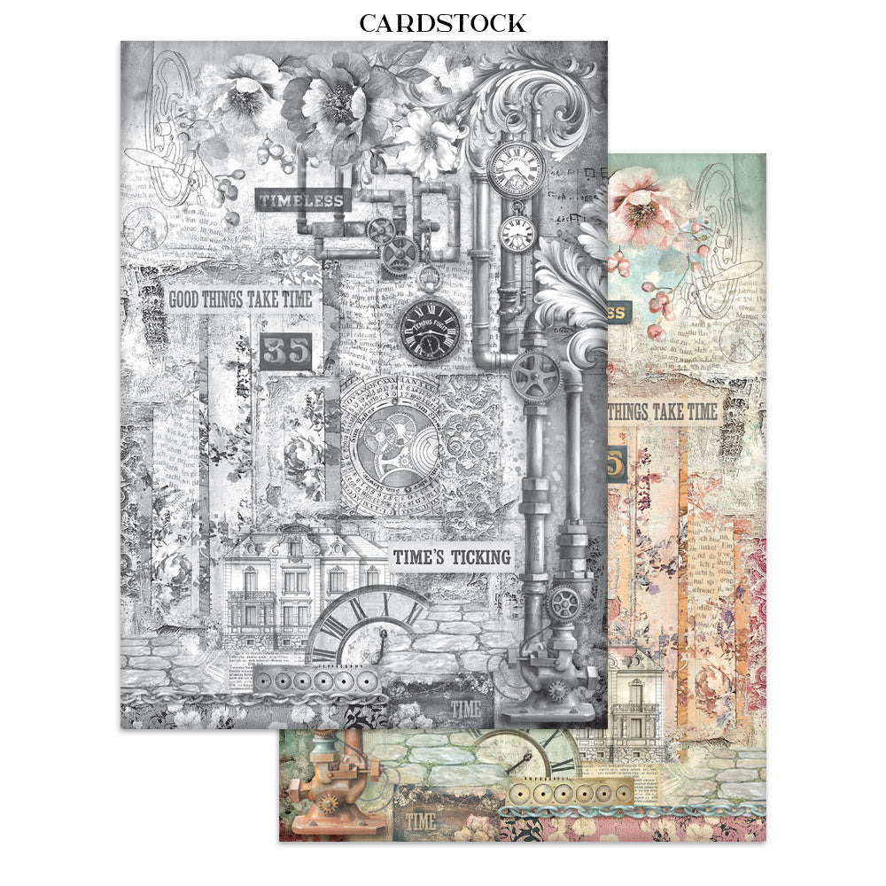 Printed Art Junk Journal: Stickers, Cut-Outs, Backgrounds For Art And Craft - Gardens Of Time