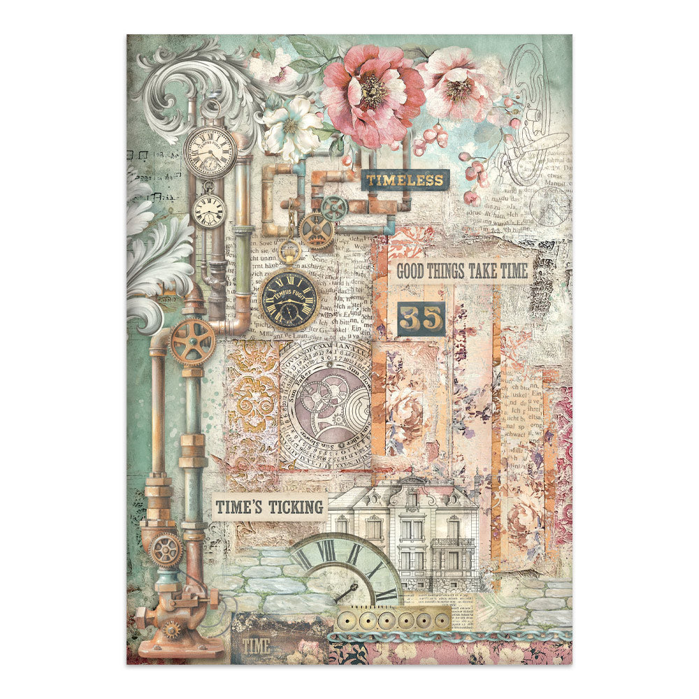 Printed Art Junk Journal: Stickers, Cut-Outs, Backgrounds For Art And Craft - Gardens Of Time