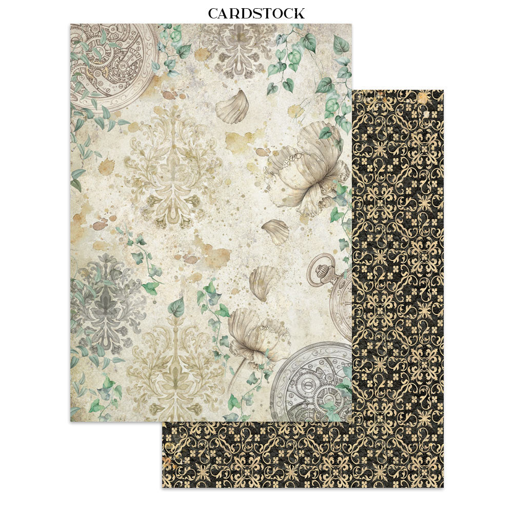Printed Art Junk Journal: Stickers, Cut-Outs, Backgrounds For Art And Craft - Gardens Of Time