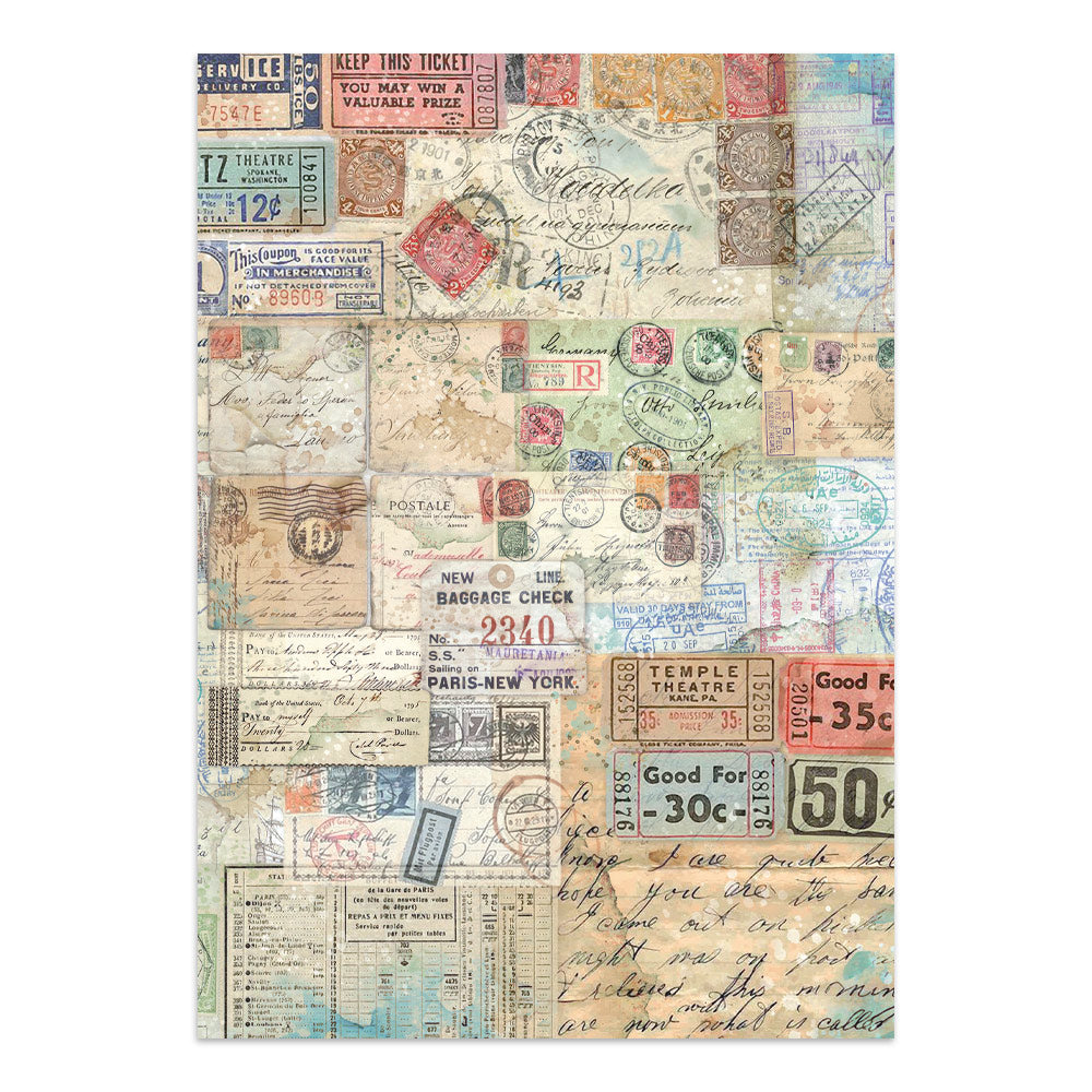 Printed Art Junk Journal: Stickers, Cut-Outs, Backgrounds For Art And Craft - Art Of Travelling