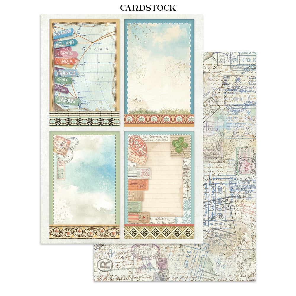 Printed Art Junk Journal: Stickers, Cut-Outs, Backgrounds For Art And Craft - Art Of Travelling