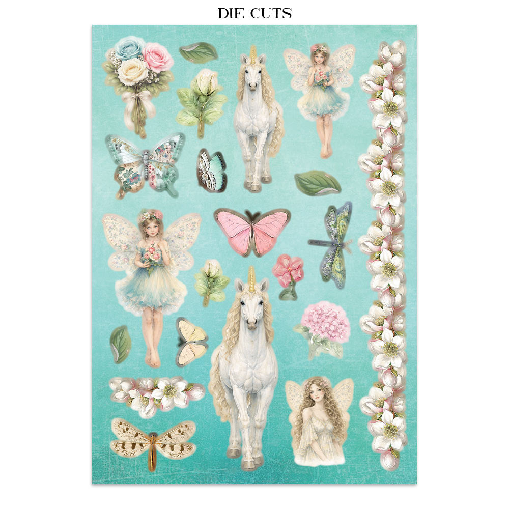 Printed Art Junk Journal: Stickers, Cut-Outs, Backgrounds For Art And Craft - Wonderland