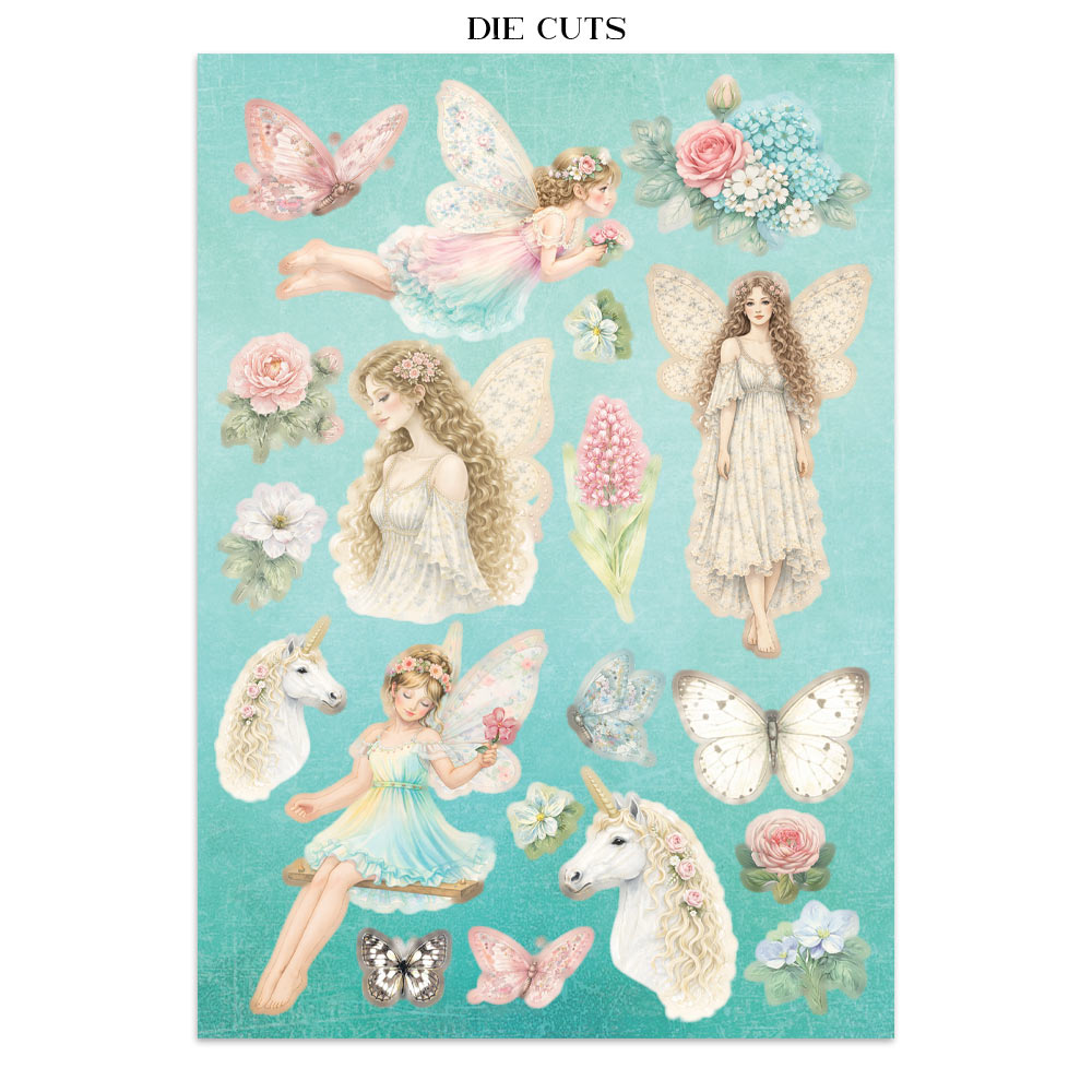 Printed Art Junk Journal: Stickers, Cut-Outs, Backgrounds For Art And Craft - Wonderland