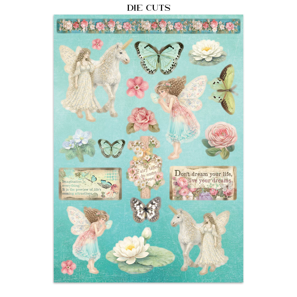 Printed Art Junk Journal: Stickers, Cut-Outs, Backgrounds For Art And Craft - Wonderland