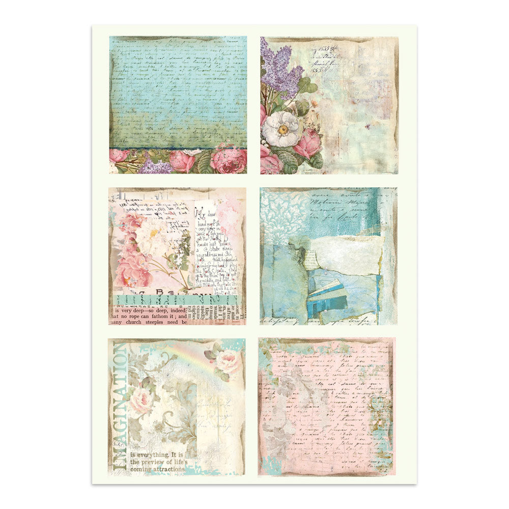 Printed Art Junk Journal: Stickers, Cut-Outs, Backgrounds For Art And Craft - Wonderland